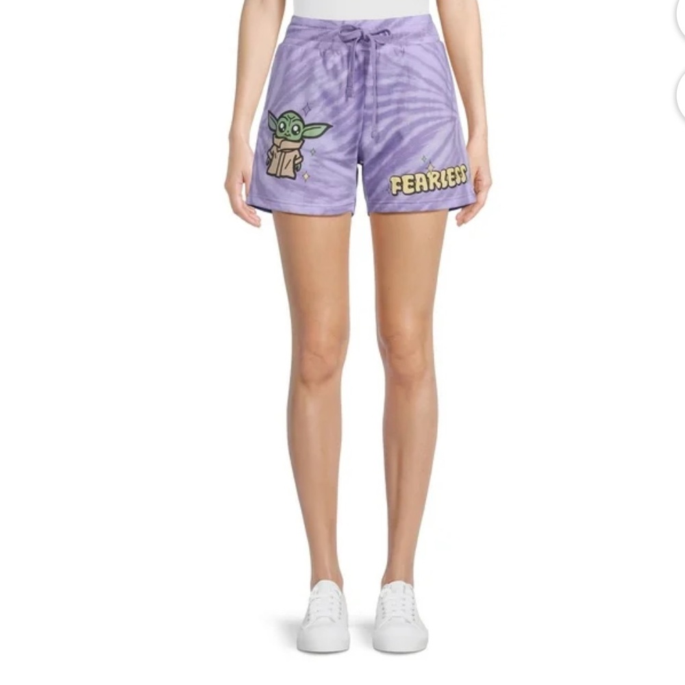 Baby Yoda' Graphic Fleece Shorts
